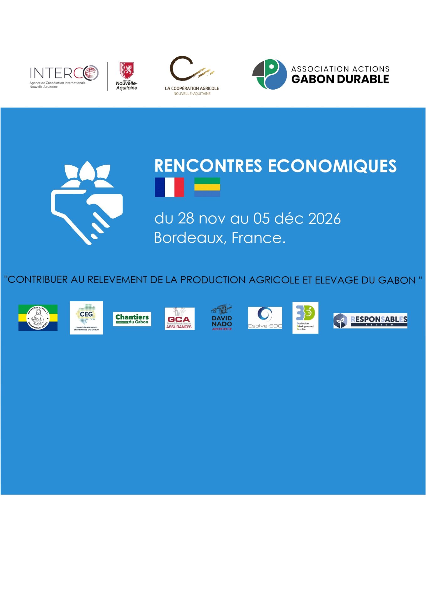 AFFICHE Rencontres Economiques Bordeaux 2026 AFFICHE Rencontres Economiques Bordeaux 2026